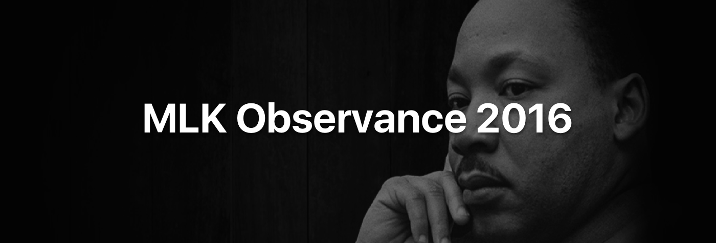 MLK Observance 2016
