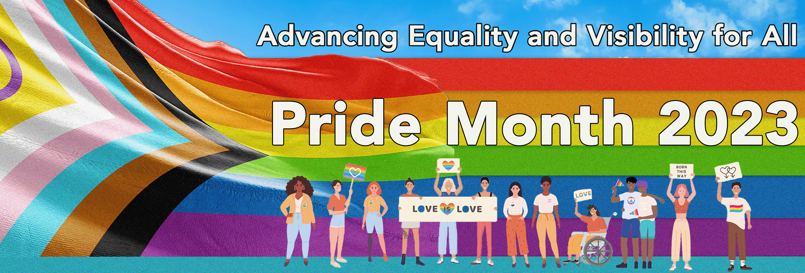 Pride Awareness Month 2023 Campaign Banner.