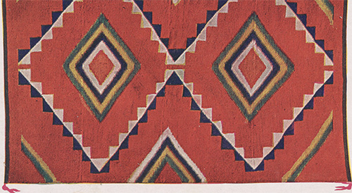 A Native American rug from the Library of Congress Prints and Photographs Division.