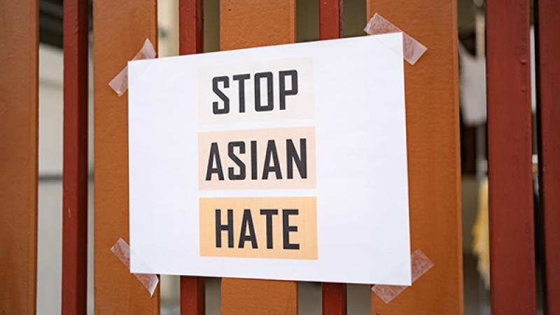 Stop Asian Hate poster.